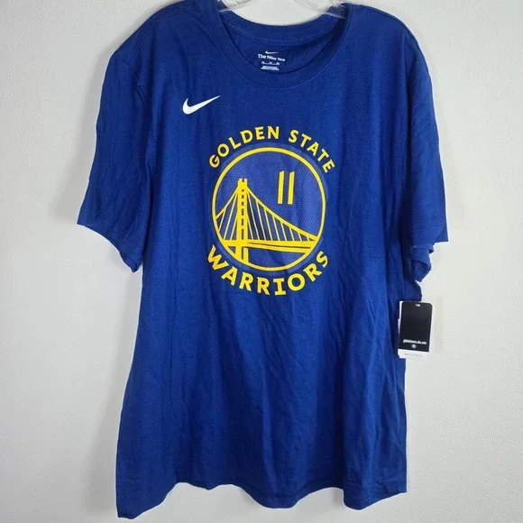 Nike The Nike Tee XXL Golden State Warriors NBA T Shirt Blue Mens Thompson #11 - Picture 1 of 6